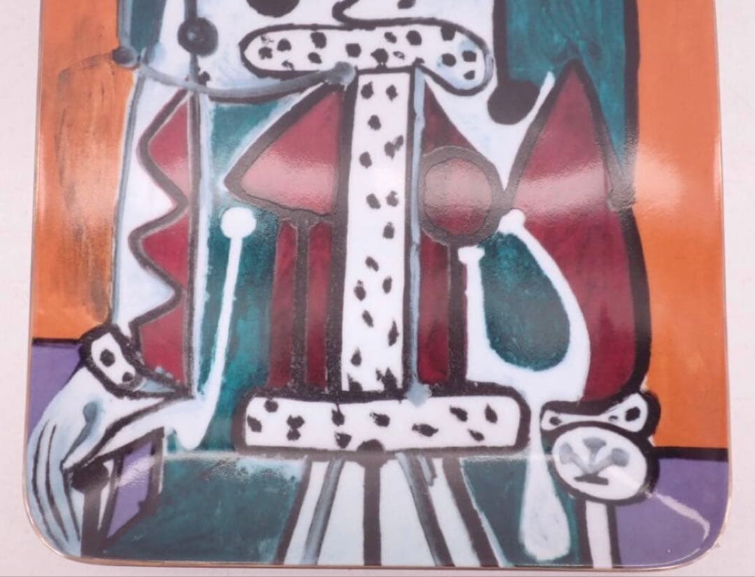 パブロ・ピカソ Pablo Picasso 陶板画 額装 抽象画 34×41.5