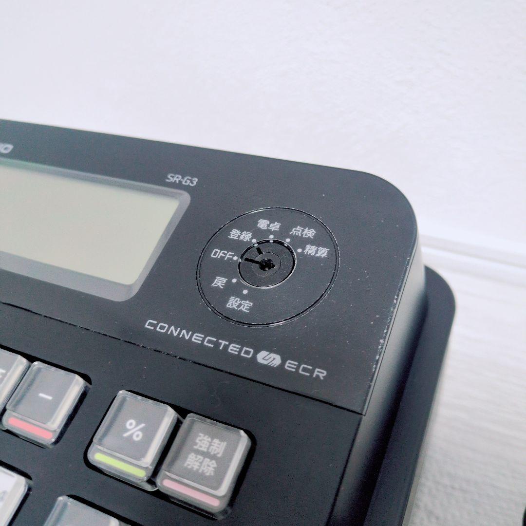 【美品】CASIO カシオ レジスター SR-G3-BK
