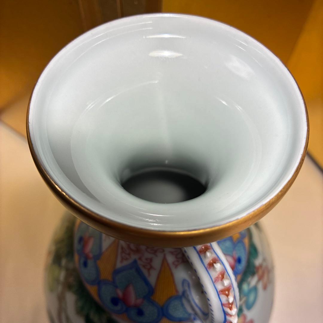 アンティーク　大清乾隆年製　福禄万代　花瓶