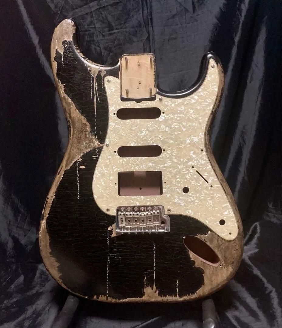 ストラトキャスター レリック ボディ　ブリッジ ピックガード ぺグ セット