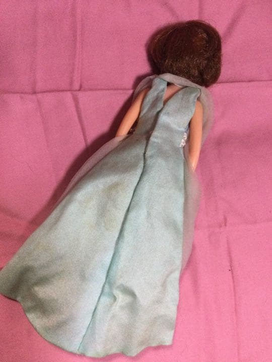 旧タカラ　初代リカちゃんママ　織江さん　アナ雪風ドレス　昭和レトロ