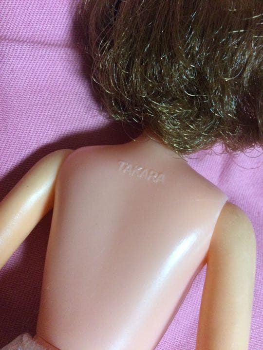 旧タカラ　初代リカちゃんママ　織江さん　アナ雪風ドレス　昭和レトロ