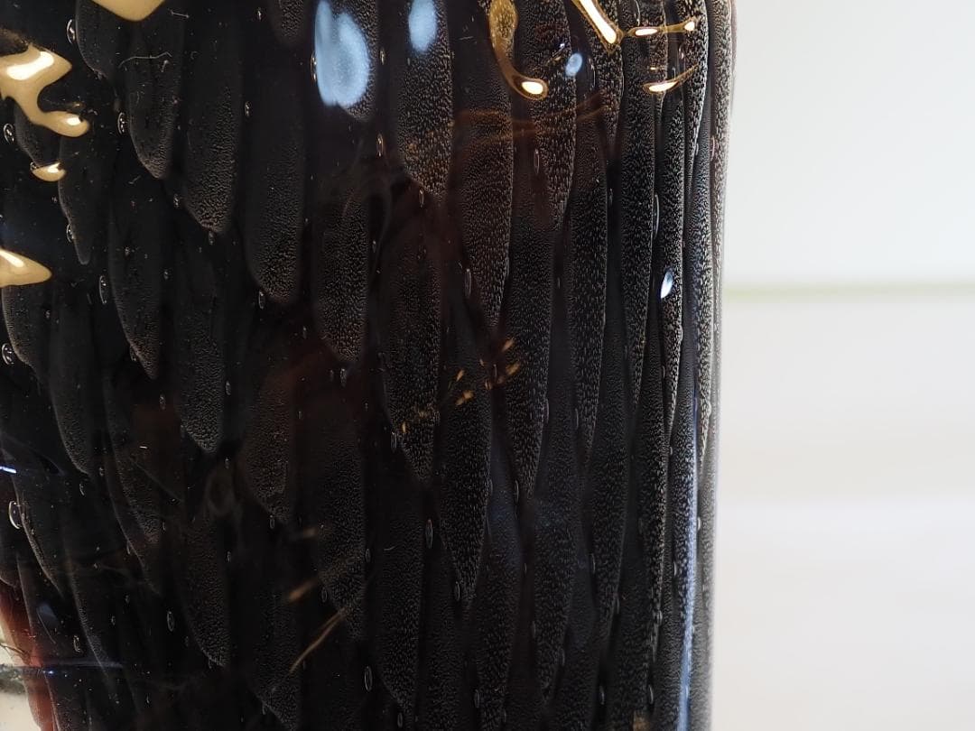 ガラスの鳥　鷲　鷹　置物　オブジェ　-KA