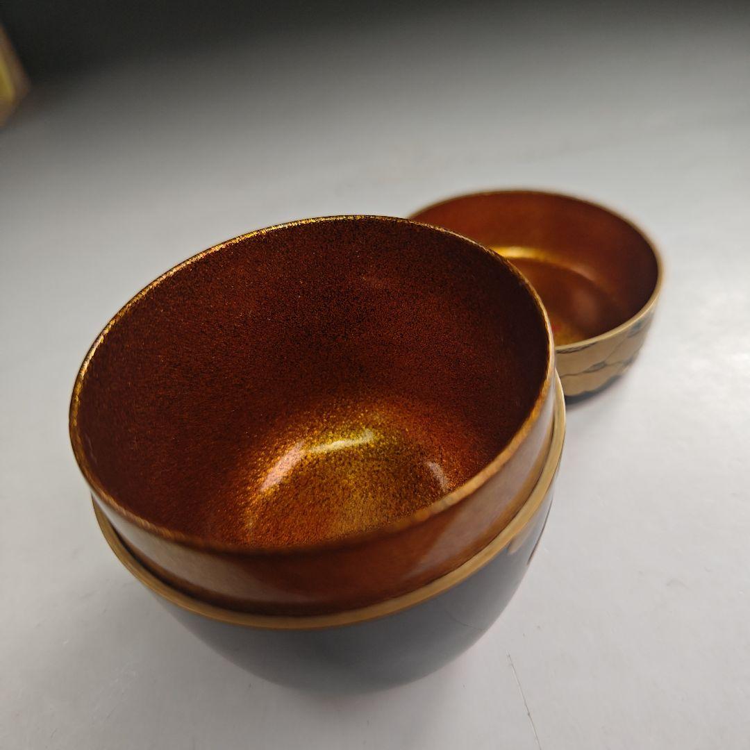 ウ225 棗『塗師　辻石斎』『表千家而妙斎　花押　極箱』『松蒔絵　内梨子地大棗』