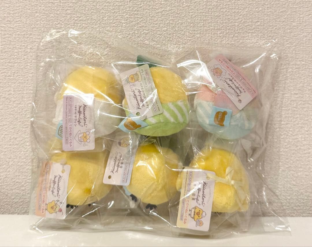 【希少・新品タグ付き】キイロイトリマフィンカフェ　てのりぬいぐるみ　コンプリート