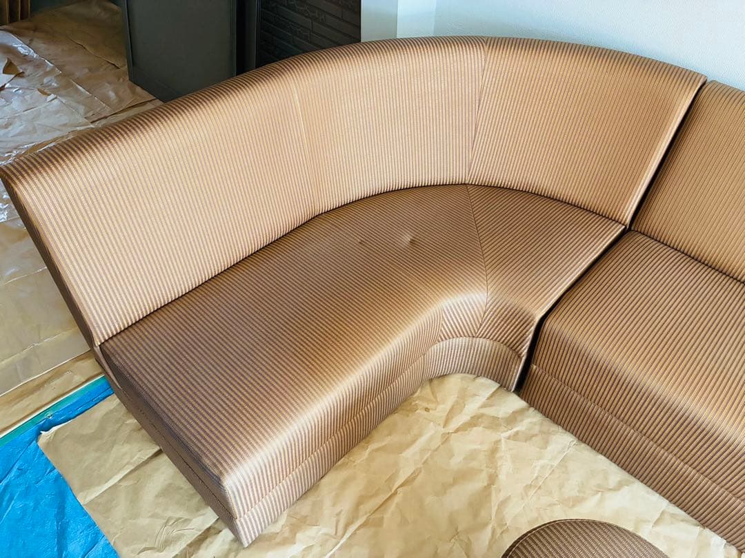 【美品】分離型L字ソファ バーやスナック等に①★