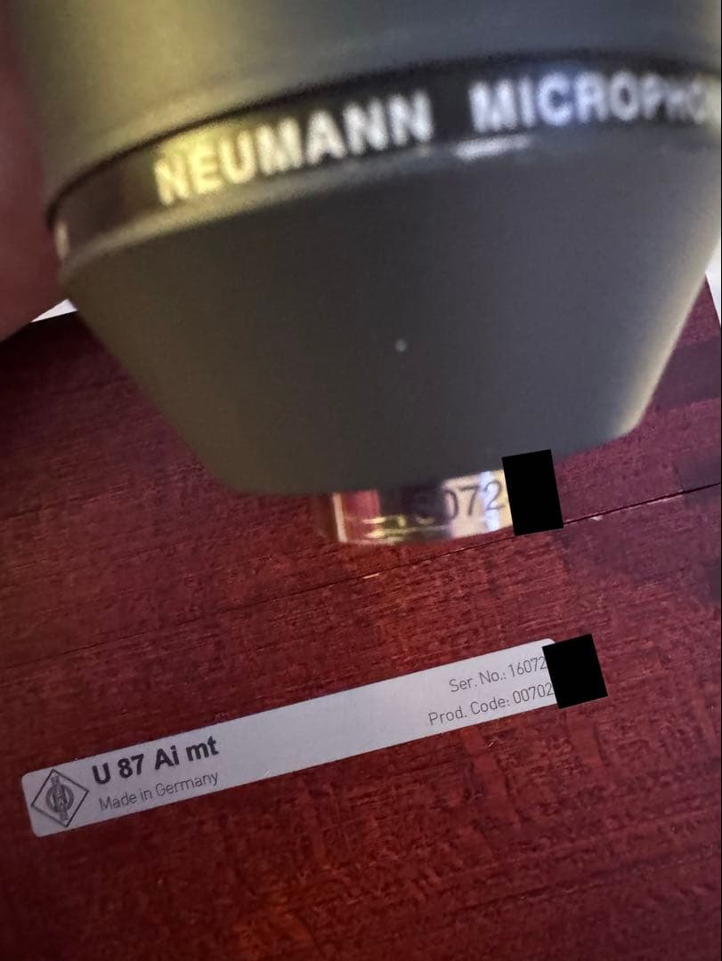 Neumann U87AI mtコンデンサーマイク （ショックマウント付）