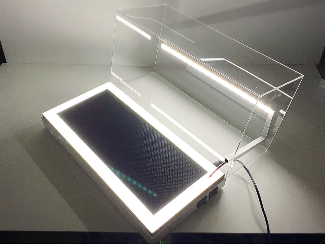 ★1/18 LED照明付アクリルケース（半艶ホワイト）