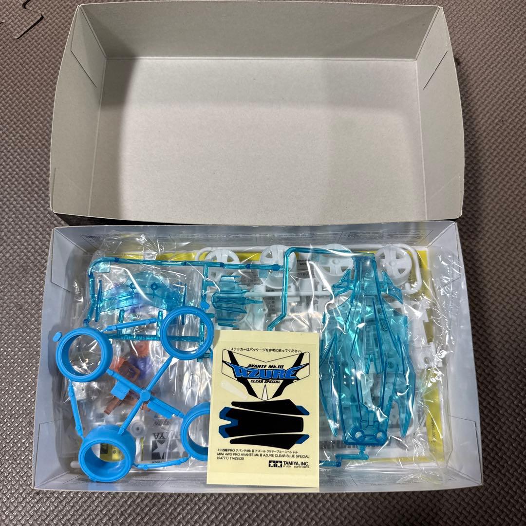 ミニ四駆　アバンテMk.3 クリヤーブルースペシャル