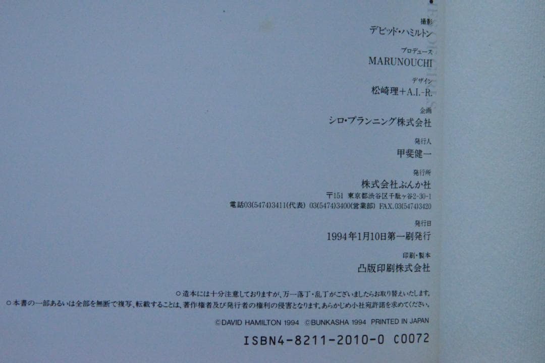 Hamilton Pictures: David Hamilton値下げしました