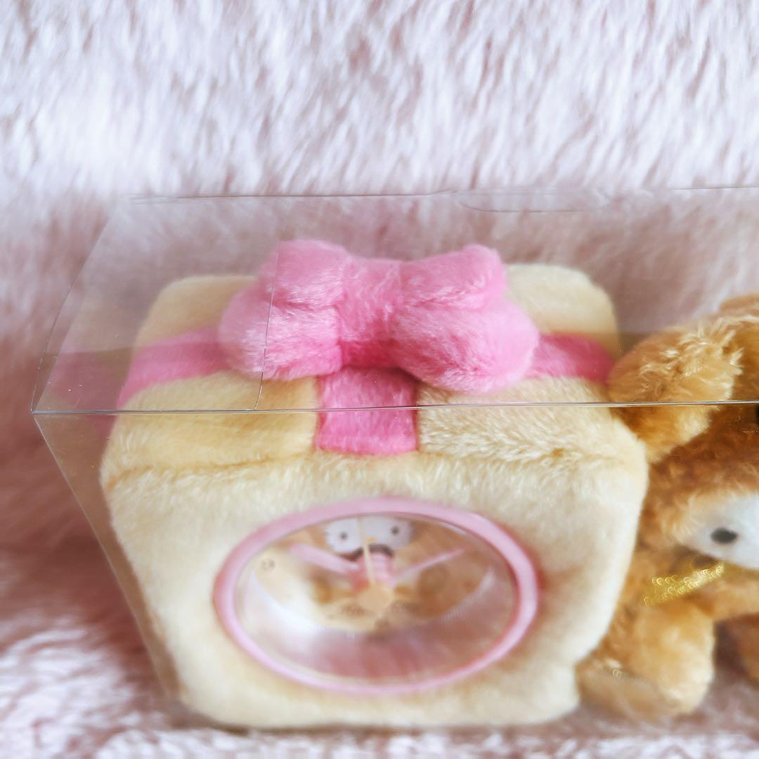 希少レア　ハローキティ　ぬいぐるみ時計　USA ベア　着ぐるみ　2002