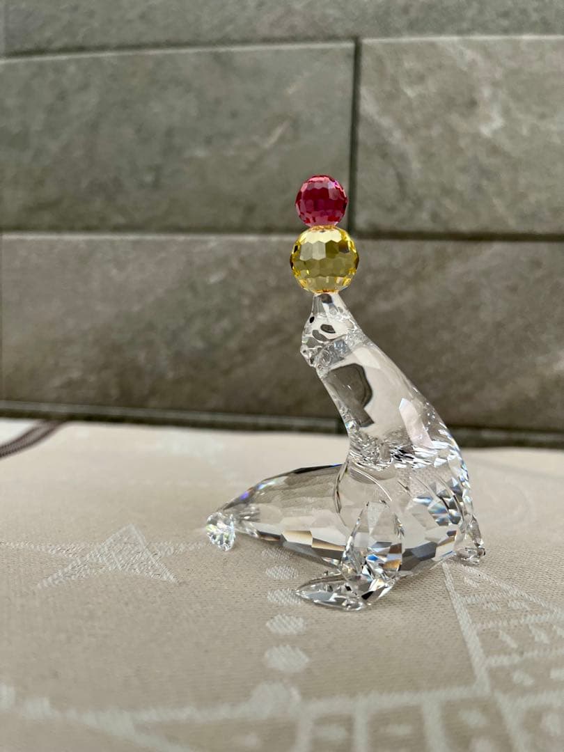 スワロフスキー Swarovski クリスタルアザラシ Playing Seal