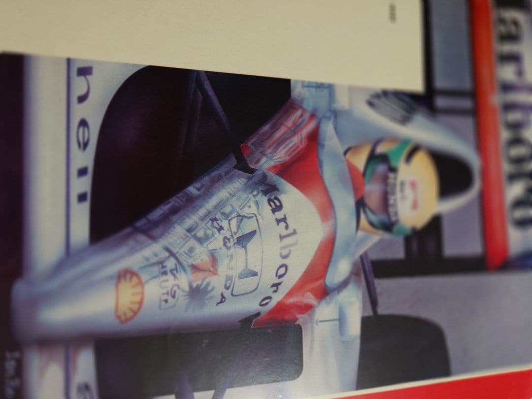 1992年モナコGP オフィシャルポスター　アイルトン・セナ　フレーム付