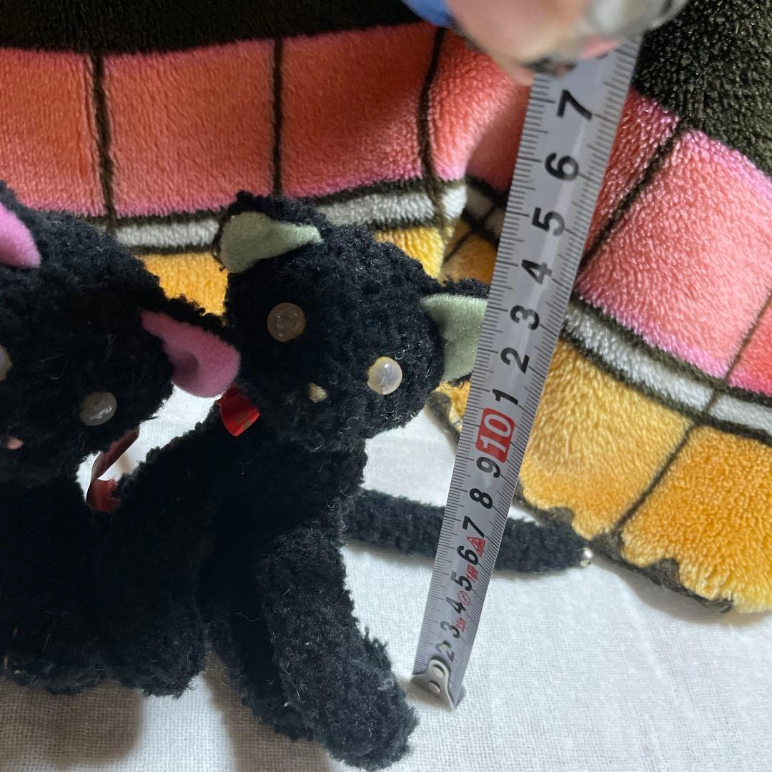 希少 TAKENOKO ぬいぐるみ 黒猫 ねこ ペア レトロ