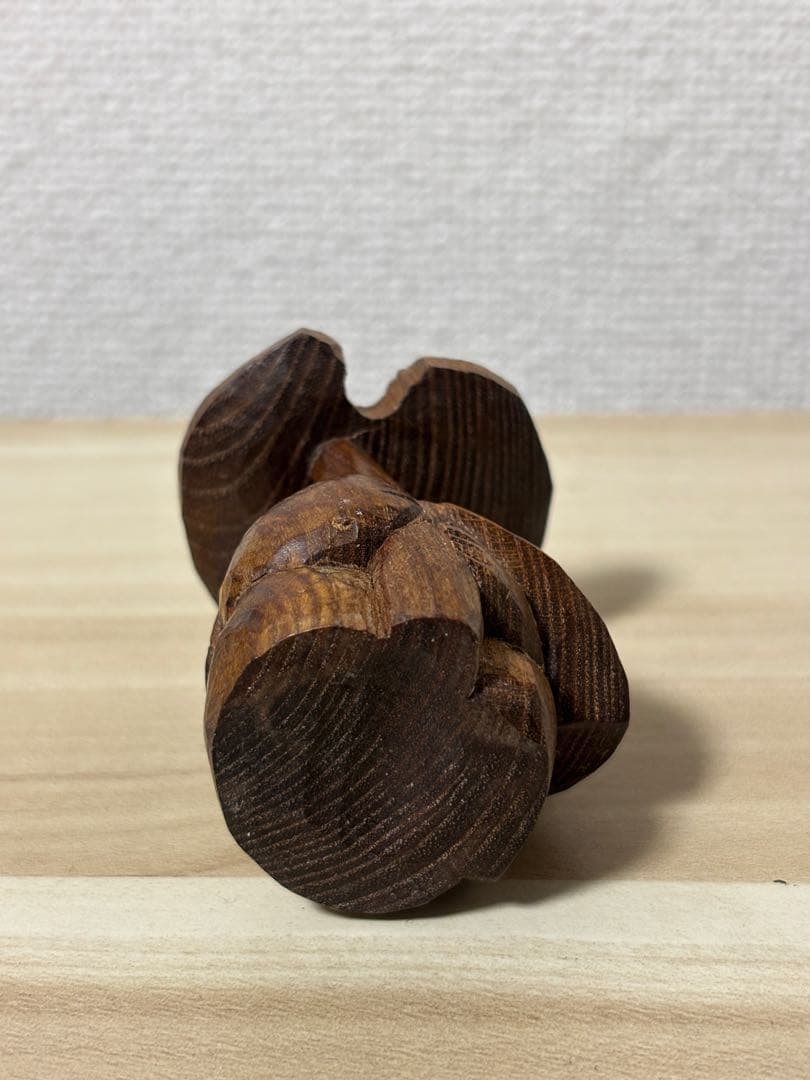 【最終値下げ】【希少】　木彫り　あとぐちさん作品　コロポックル