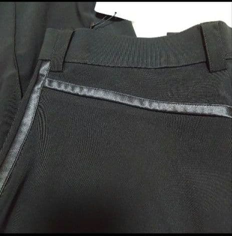 SALE☆チャコット　社交ダンス　M スラックス　側章　黒 ダンス衣装