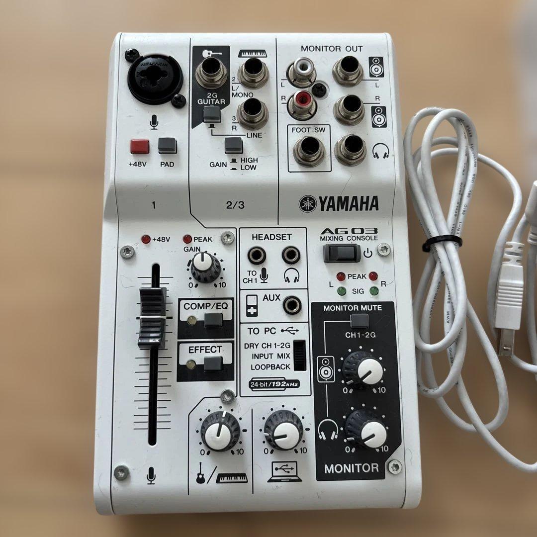 【美品】YAMAHA AG03 ミキシングコンソール オーディオインターフェース