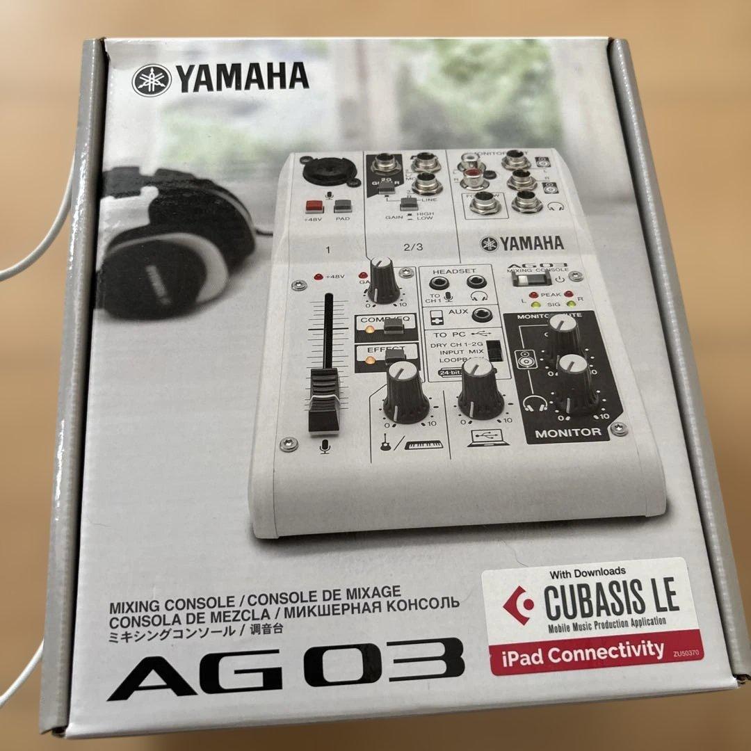 【美品】YAMAHA AG03 ミキシングコンソール オーディオインターフェース