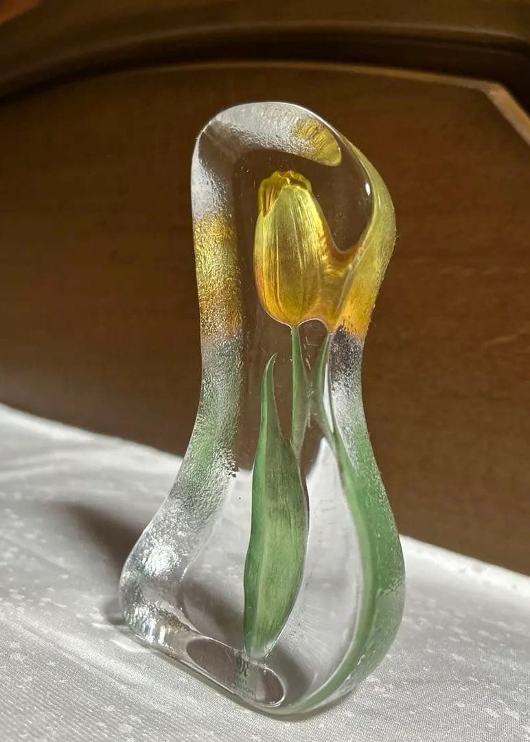 お値下げ　Mats Jonasson チューリップデザイン ガラス
