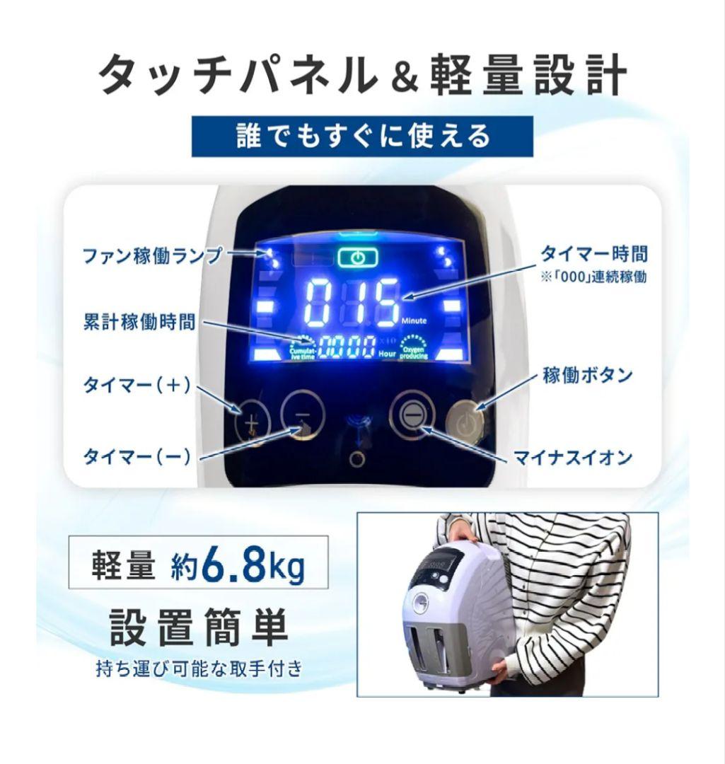 ペット 高性能 酸素発生器　 MAF mini 1.5 　 酸素濃度計 　セット