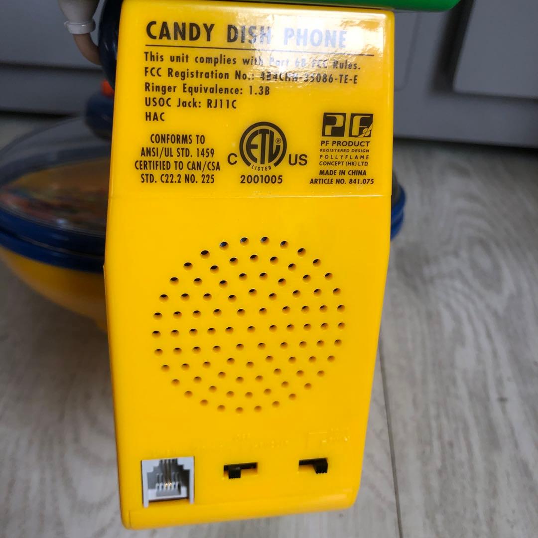 新品箱付デッドストックアメリカUSAビンテージM&Msキャンディディッシュ電話機