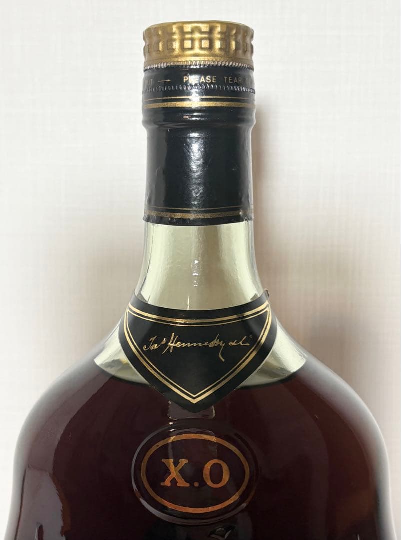 【極美品・JAs表記・液面高】ヘネシーXO 金キャップ グリーンボトル700ml