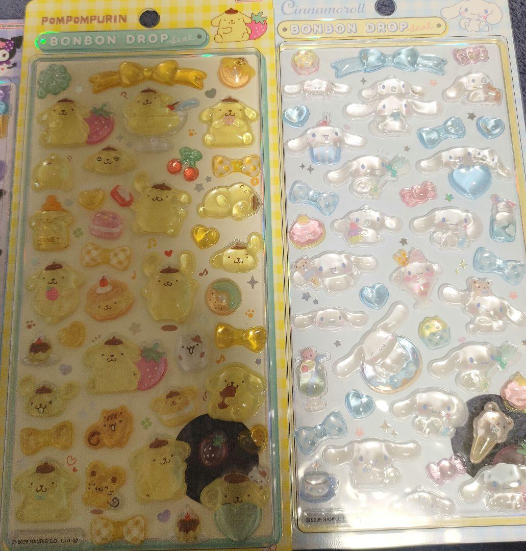 【正規品】ボンボンドロップシール サンリオ 第2弾 コンプ セット 8種類
