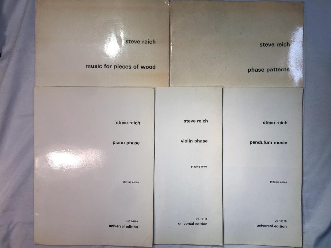 Steve Reich のSong Collection 5 Score