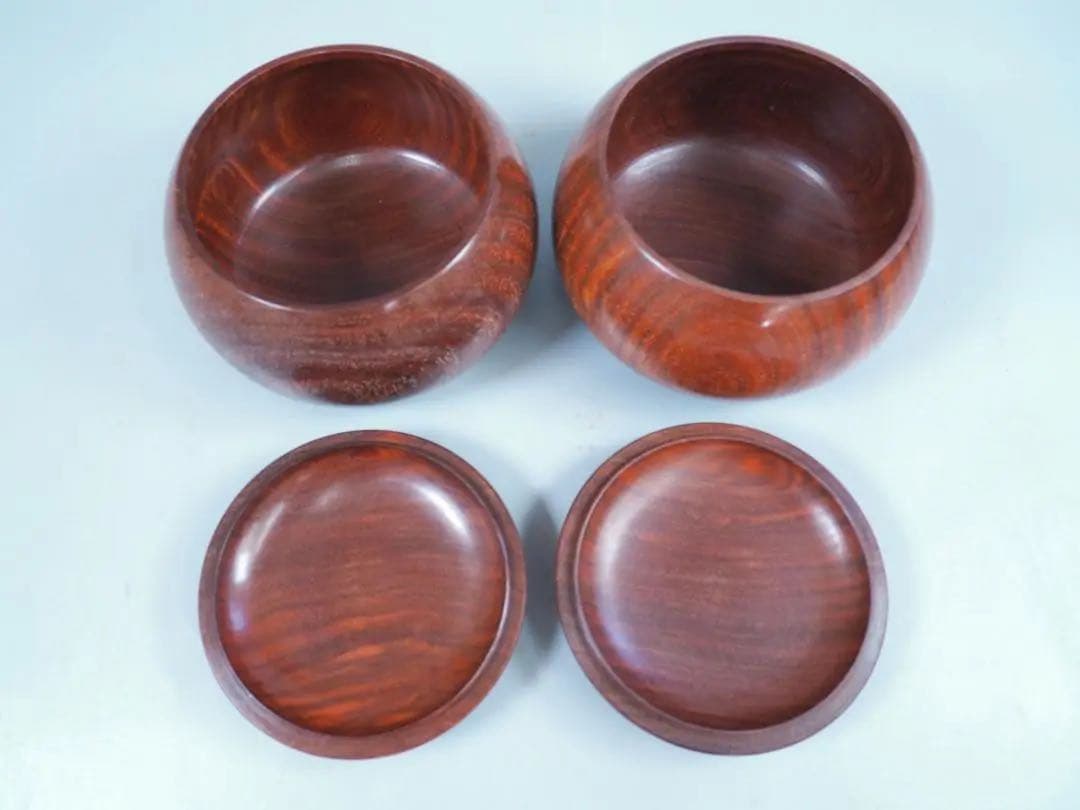 【宮崎県】日向特製蛤碁石39号/花梨碁笥/碁笥箱セット