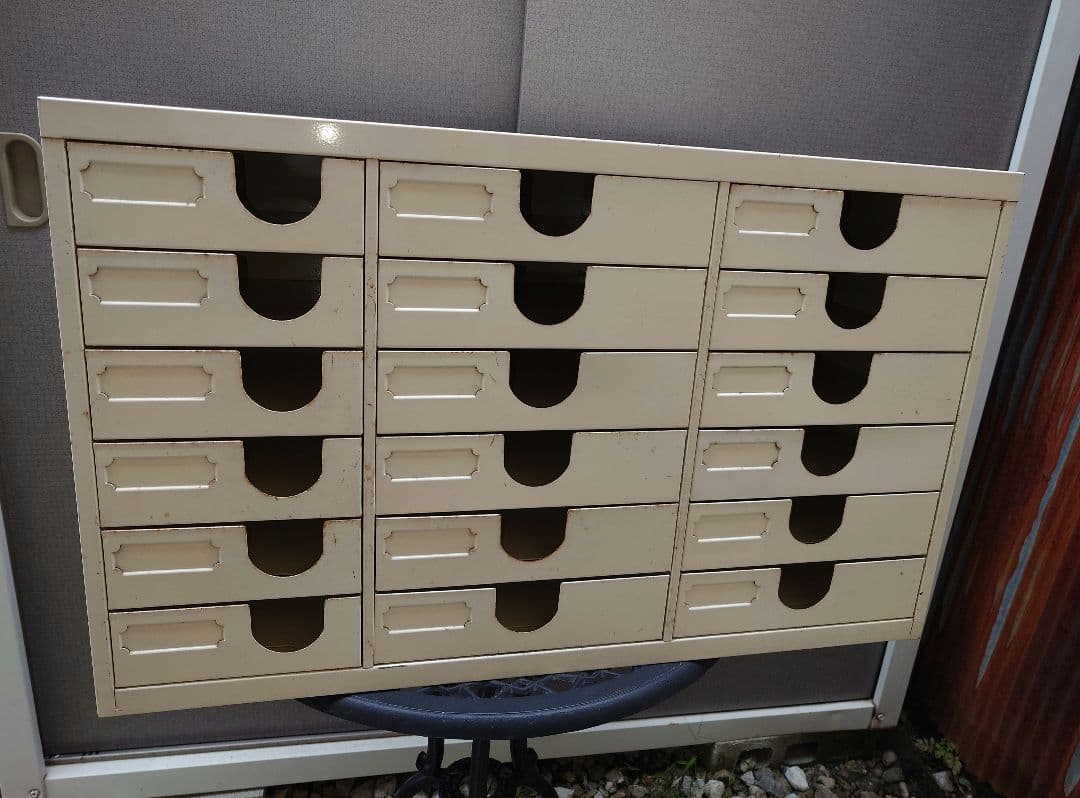 6段 スチール レターケース 引出し 小物入れ 書類ケース オフィス家具 レトロ