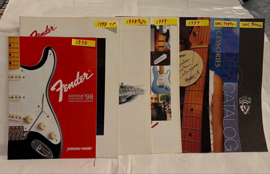 まとめ売り 20点 Fender USAカタログ 1979年-2002年