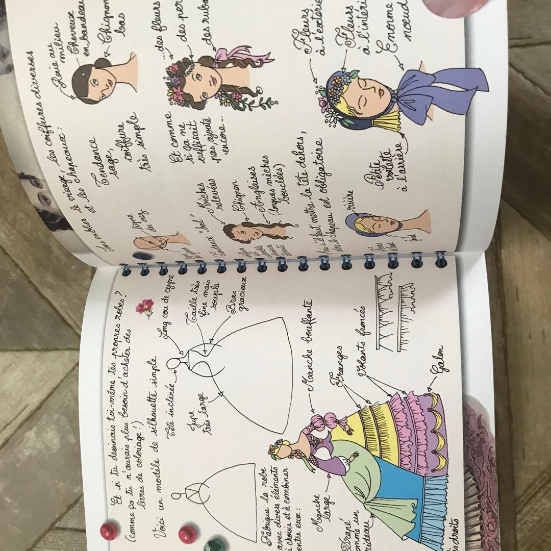 フランス　パリJe colorie 塗り絵 ベルサイユ宮殿　ドレス