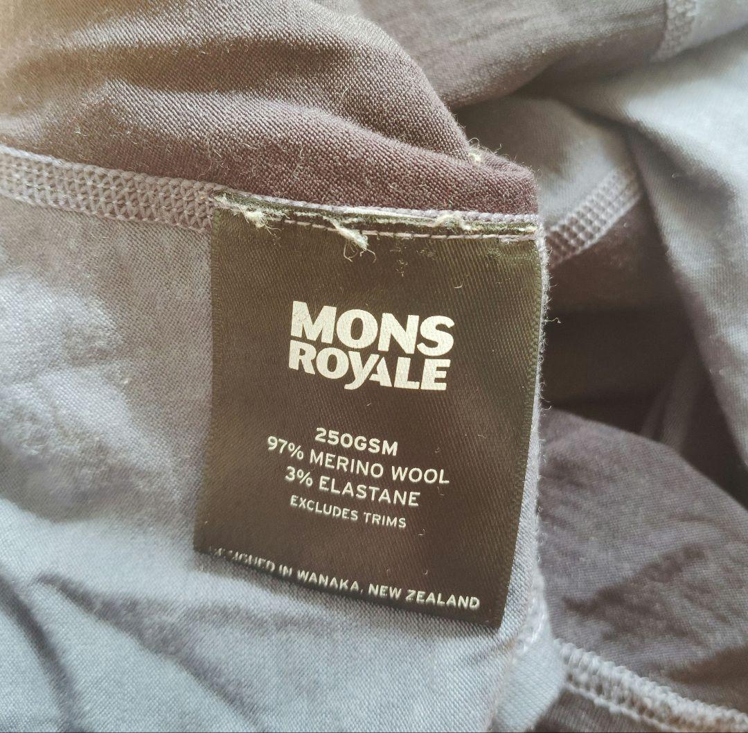 MONS E メリノウール ハーフジップ S