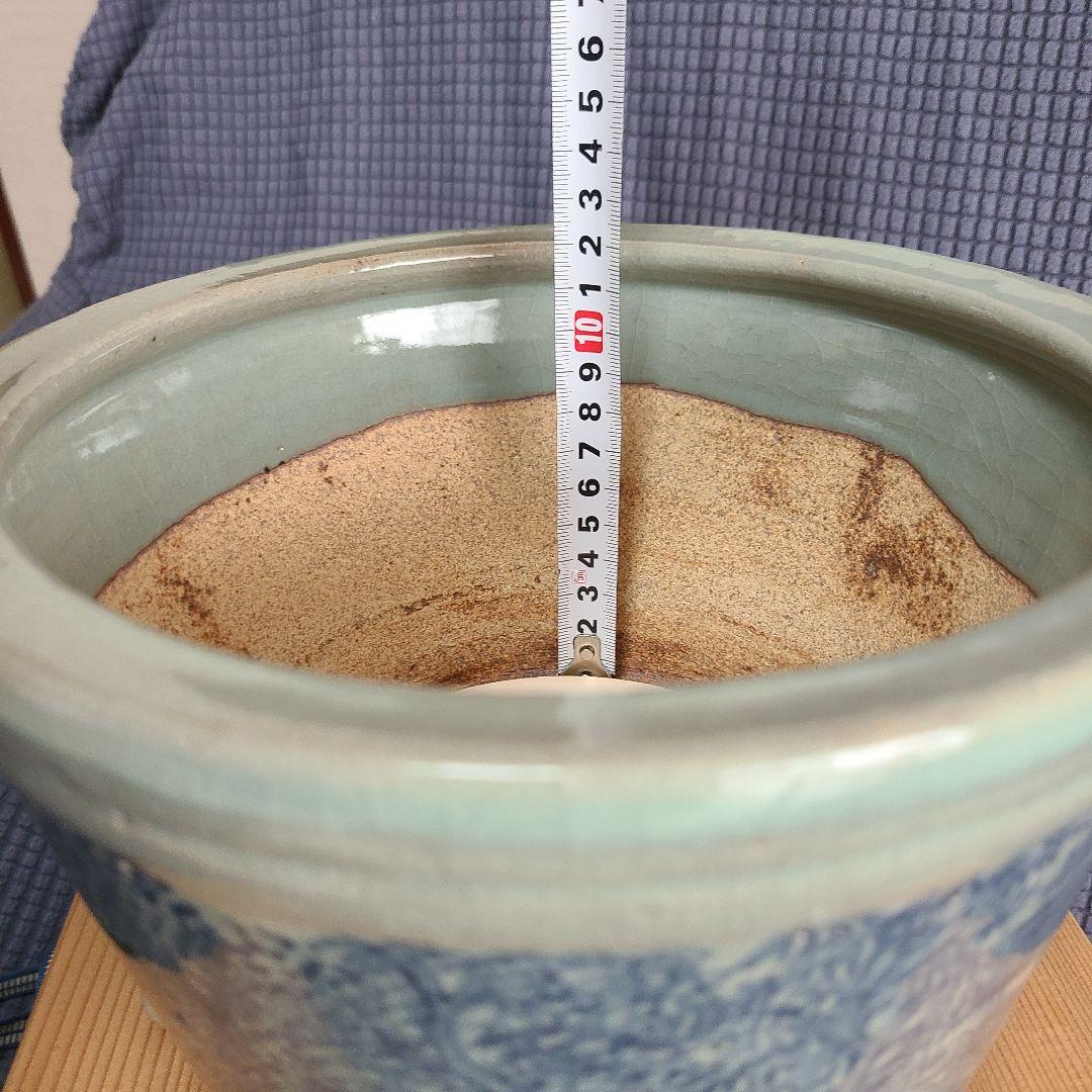 茶道　平安宝泉造　瓶懸 　青磁三方