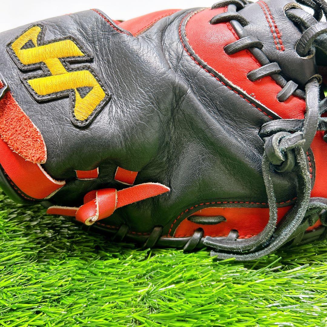 【美品】ハタケヤマ 軟式 キャッチャーミット 甲斐モデル 大人用