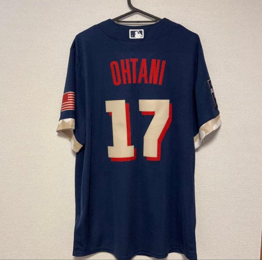 大谷翔平 2021オールスターゲーム レプリカユニフォーム 17番 額付き