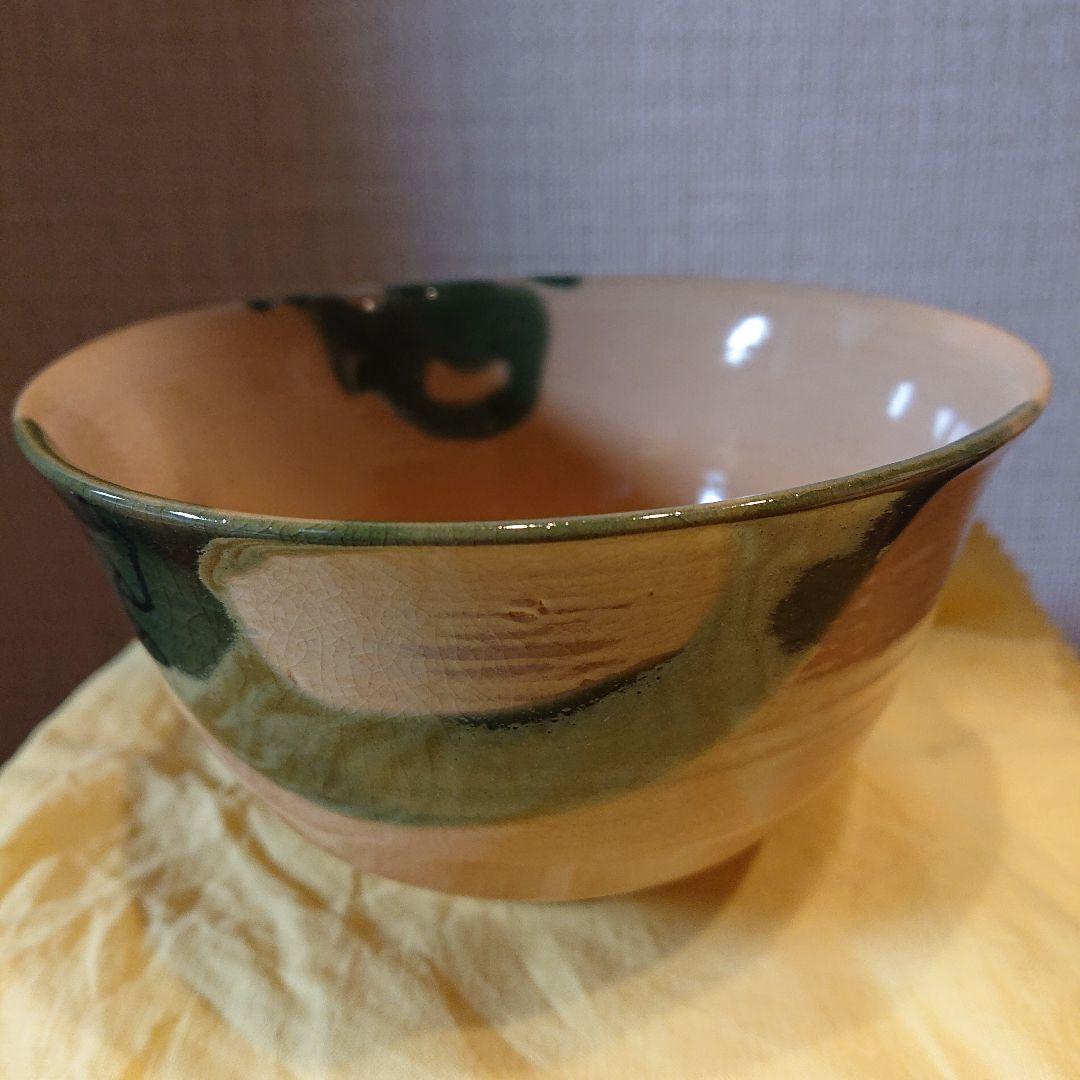 茶道具 銹絵 玉絵茶碗 西村徳泉