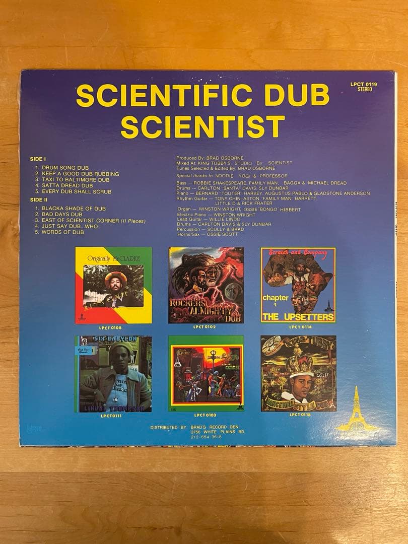 【希少Dub】Scientific Dub Scientist LP
