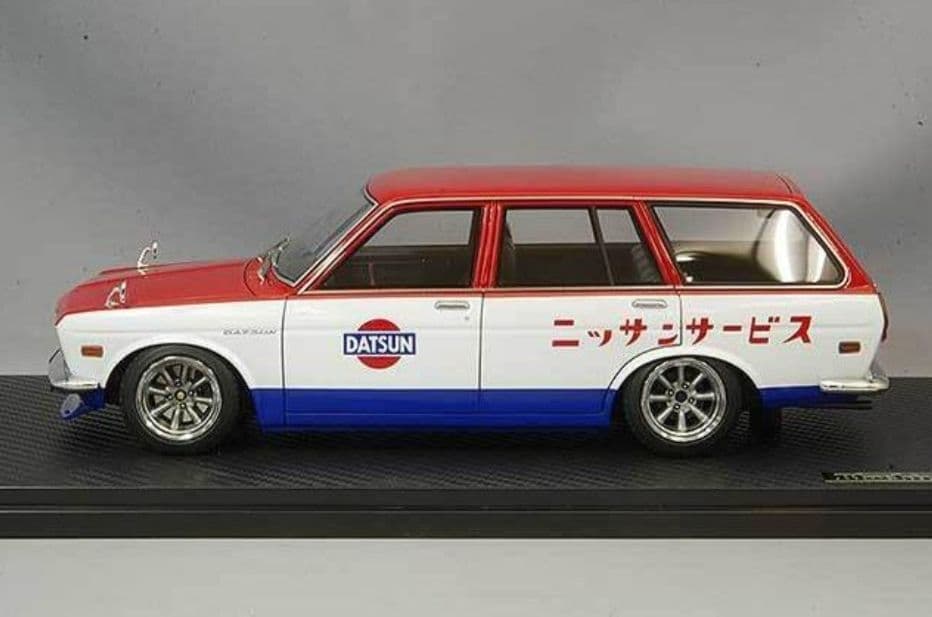 イグニッションモデル 1/18 ブルーバード 510 ワゴン 日産サービスカー