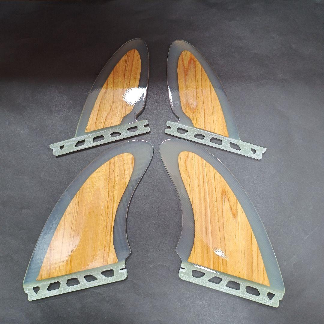 フューチャーフィン対応　ウッドコア　クワッドフィン　ナチュラルウッド