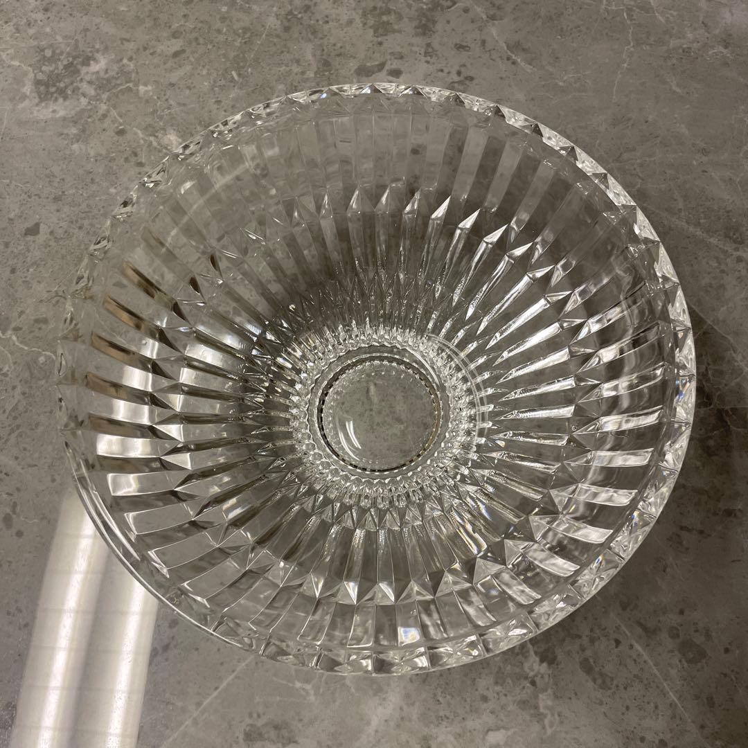 【美品】Noritake ノリタケ　クリスタル　ガラスボウル　大皿　昭和レトロ