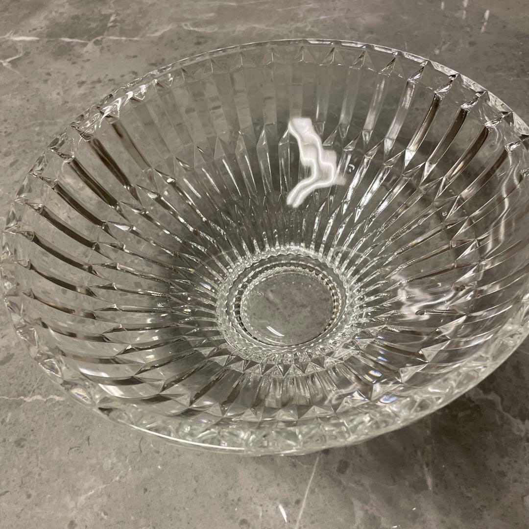 【美品】Noritake ノリタケ　クリスタル　ガラスボウル　大皿　昭和レトロ