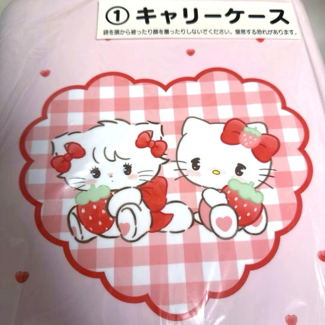 サンリオ くじ ①キャリーケース ⑩ミニトート赤 セット