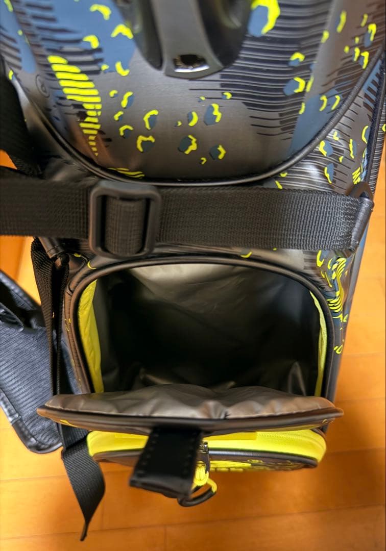 MARK&LONA スタンド式キャディバッグ　2025SS ブラックイエロー