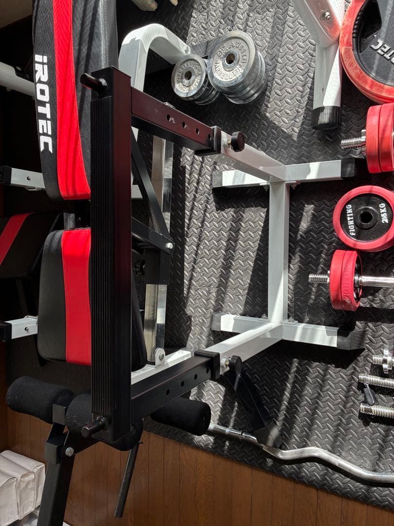 IROTEC アイロテック他プレート130kg ホームジムセット　引き取りのみ