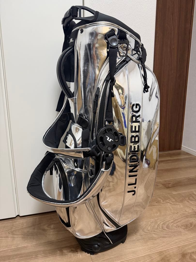 新品未使用品J.LINDEBERG シルバー キャディバッグ VESSELコラボ