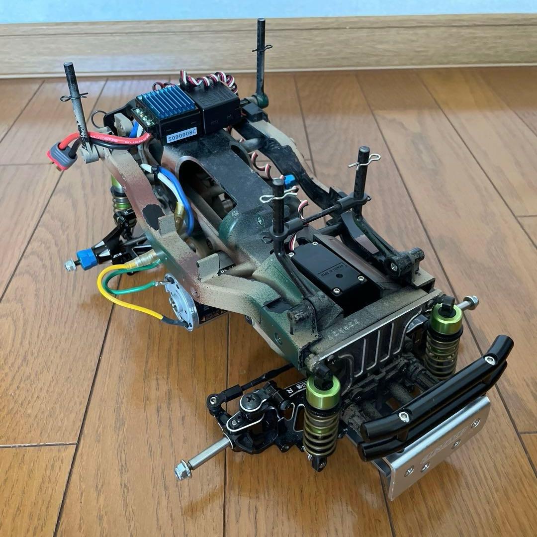 タミヤ ワイルドウイリー2 WR02 幌 スリックタイヤ　ラウンドタイヤ