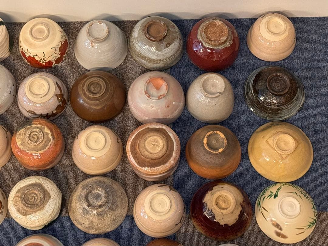 茶碗 抹茶碗 数茶碗 まとめて 60点 茶道具 箱無し 陶器 色絵 いろいろ