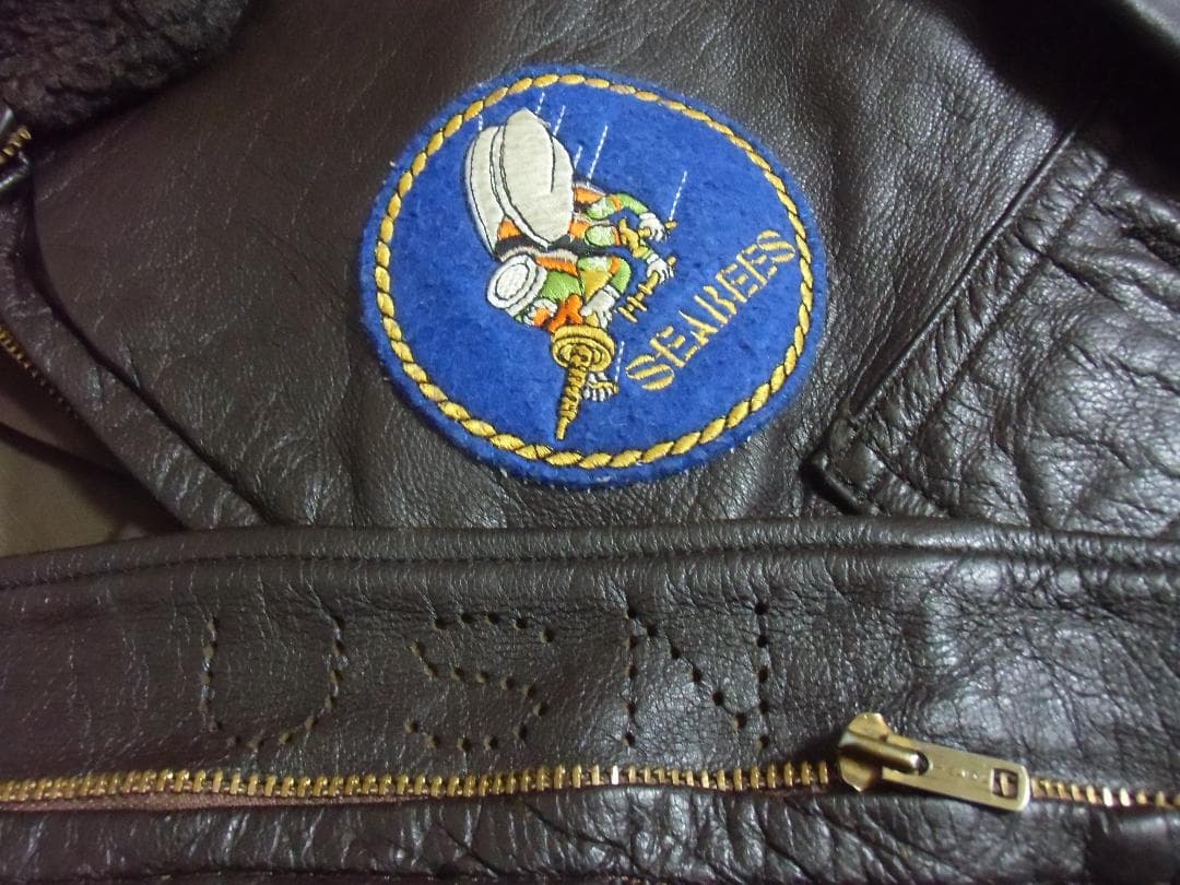 ★アメリカ軍＊海軍＊Ｇ１フライトジャケット＊ゴート/山羊革（実物）