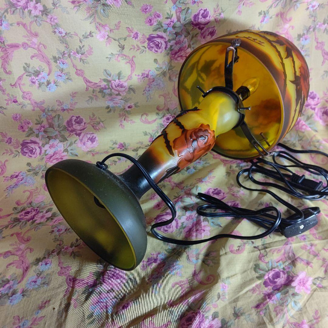 ガレ風 薔薇彩ルームランプ